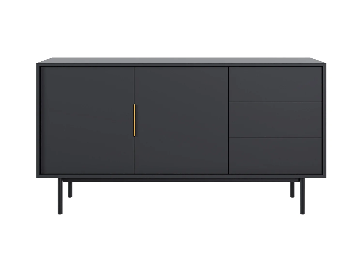 Buffet VIVA SB154 2D3D 154x39x82 Noir