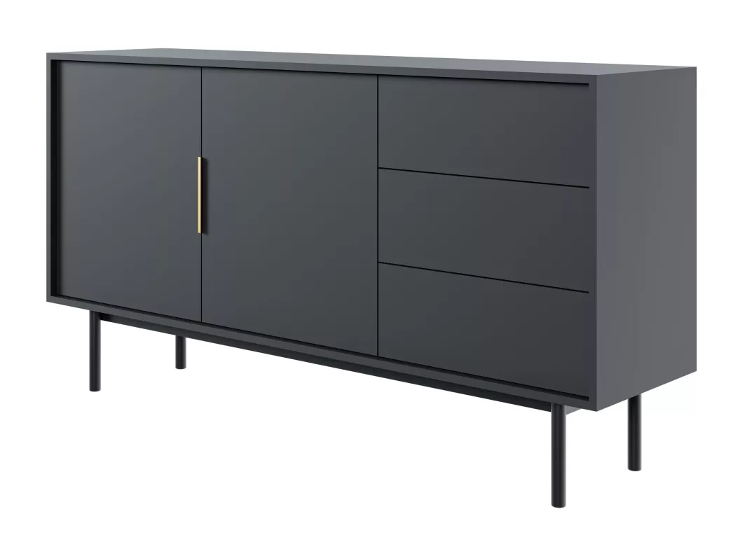 Kauf Unique Sideboard VIVA SB154 2D3D 154x39x82 Schwarz