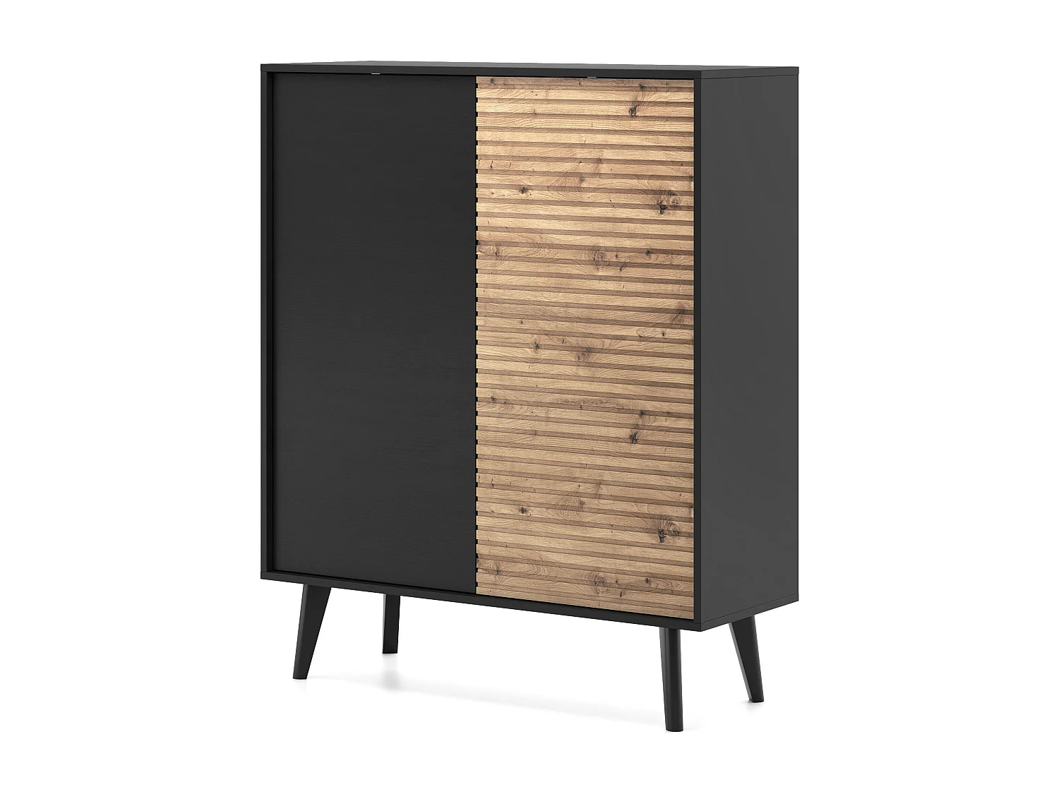 Aparador WILLOW SB104 2D 104x39x125 Negro