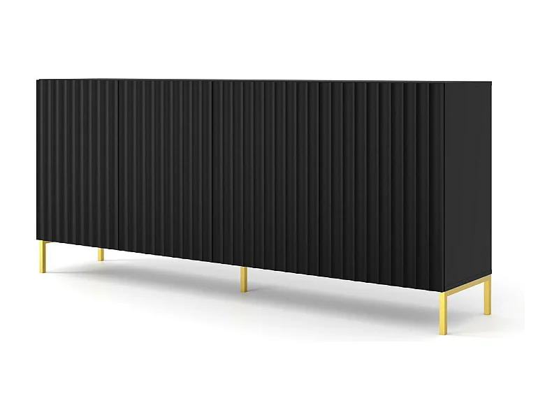 Sideboard WAVE SB200 4D 200x42x87 Schwarz