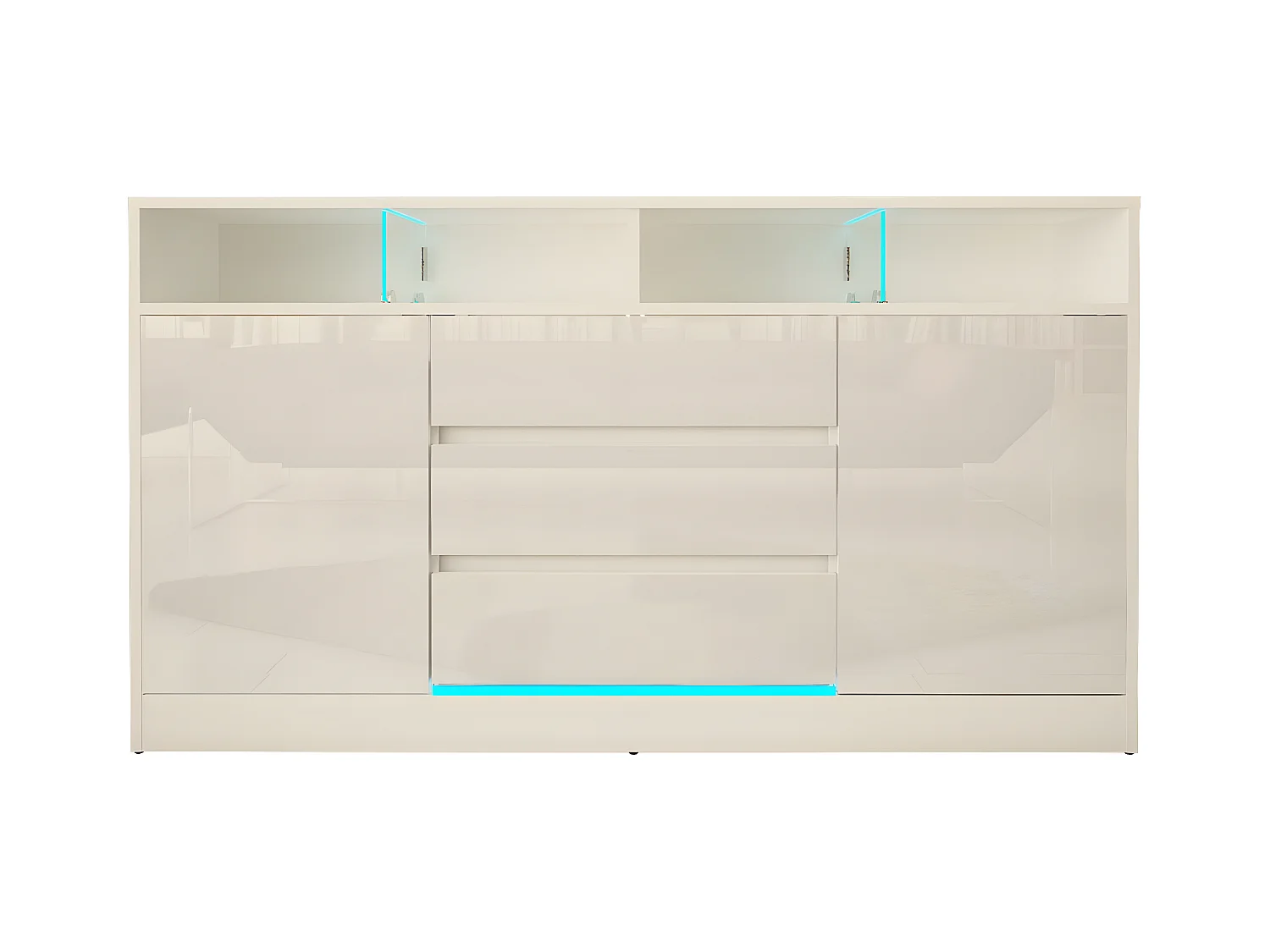 Buffet DISPARO SB160 2D3D 160x34x89 Blanc