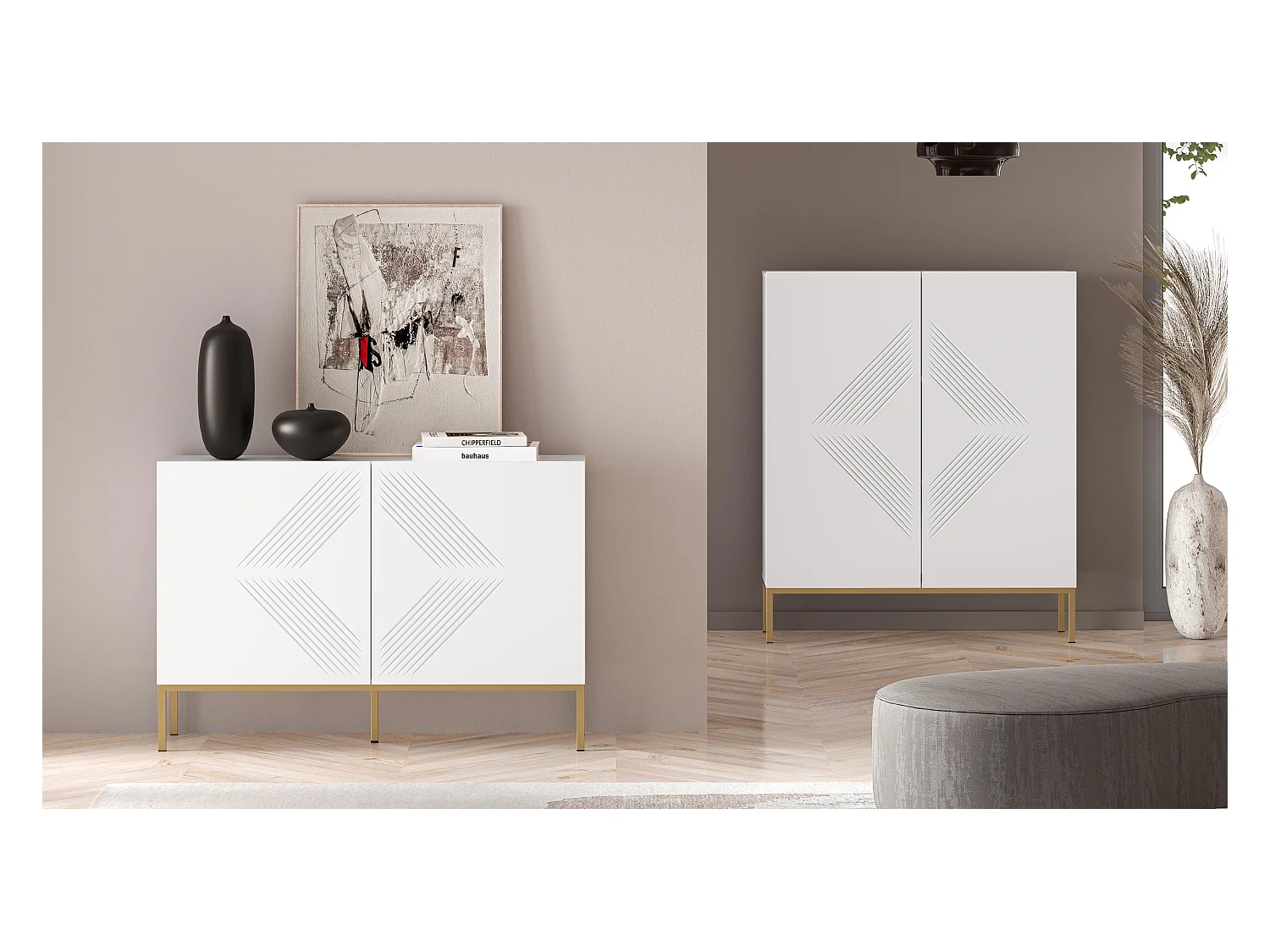 Buffet CLEARING SB114 2D 114x37x77 Blanc