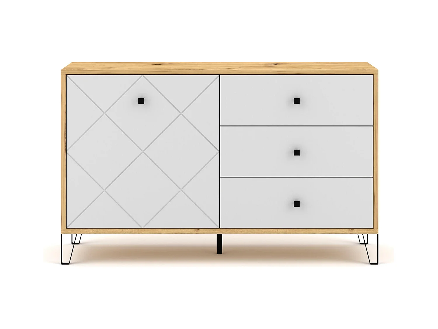 Dressoir BILBAO SB123 1D3D 123x40x75 Beige