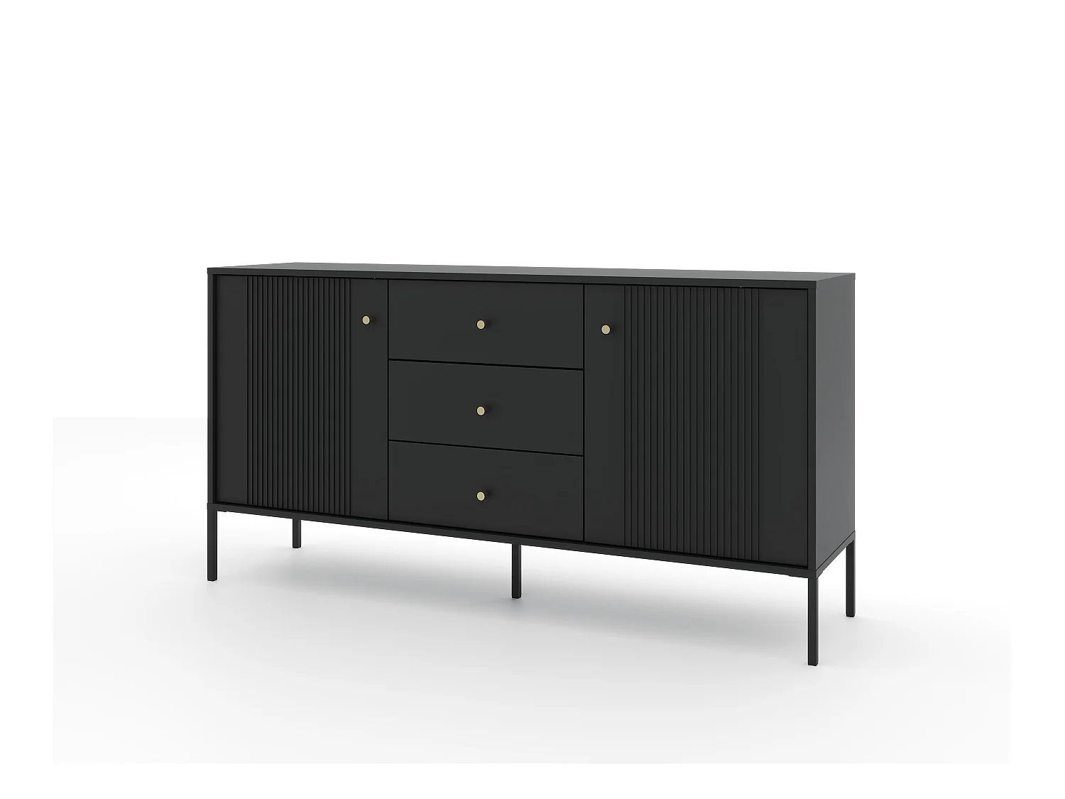 Buffet ISEO SB154 2D3D 154x39x79 Noir