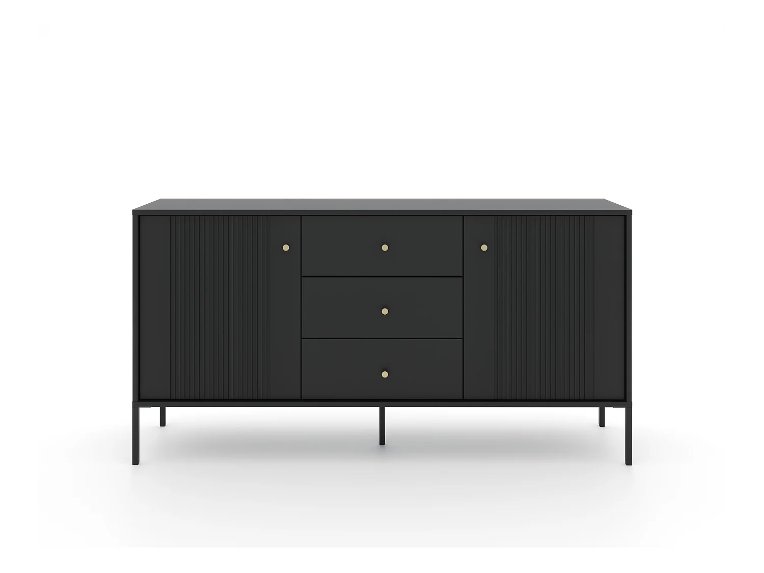 Buffet ISEO SB154 2D3D 154x39x79 Noir