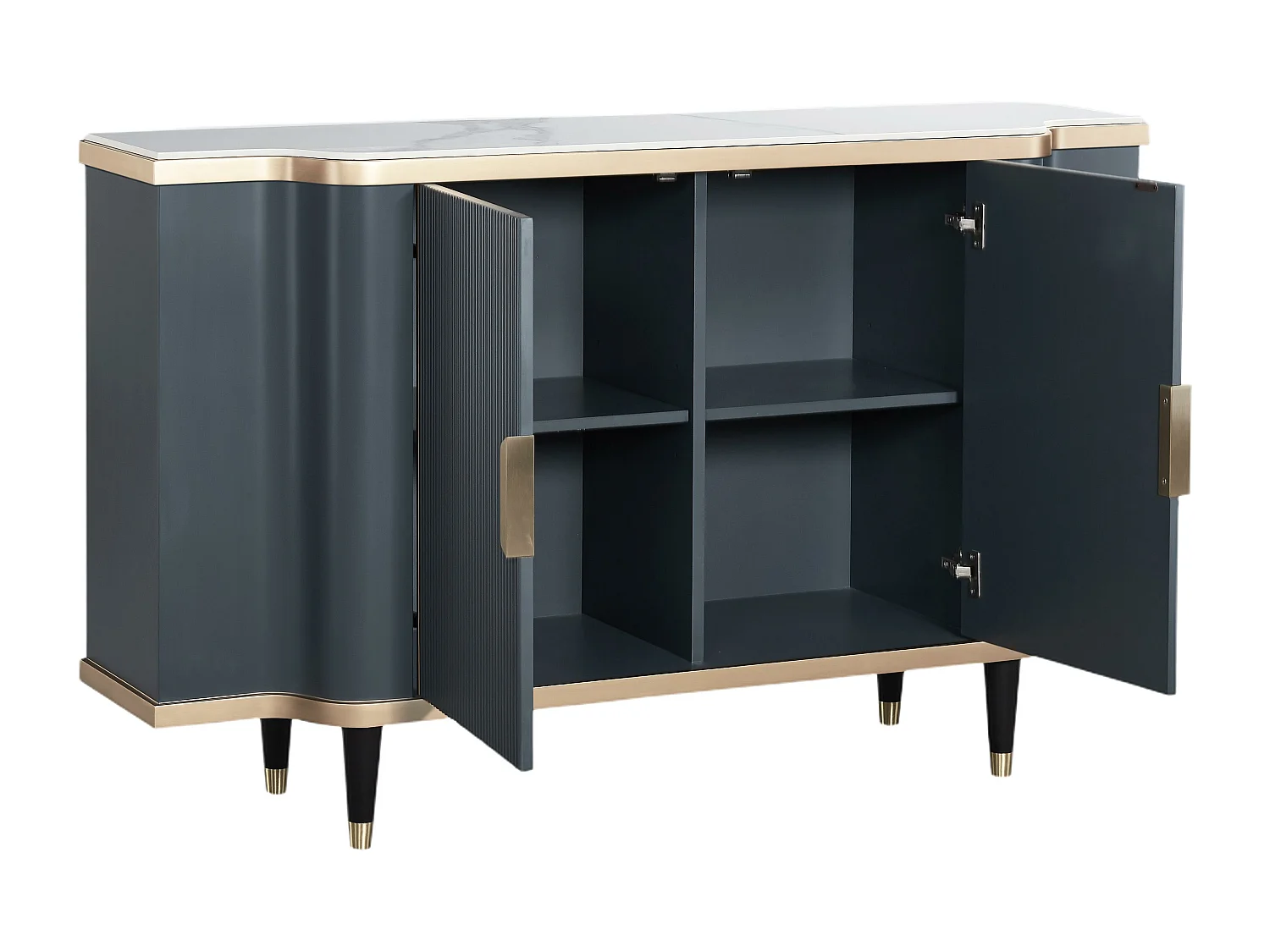 Dressoir STILIG SB150 2D 150x40x92 Donkergrijs