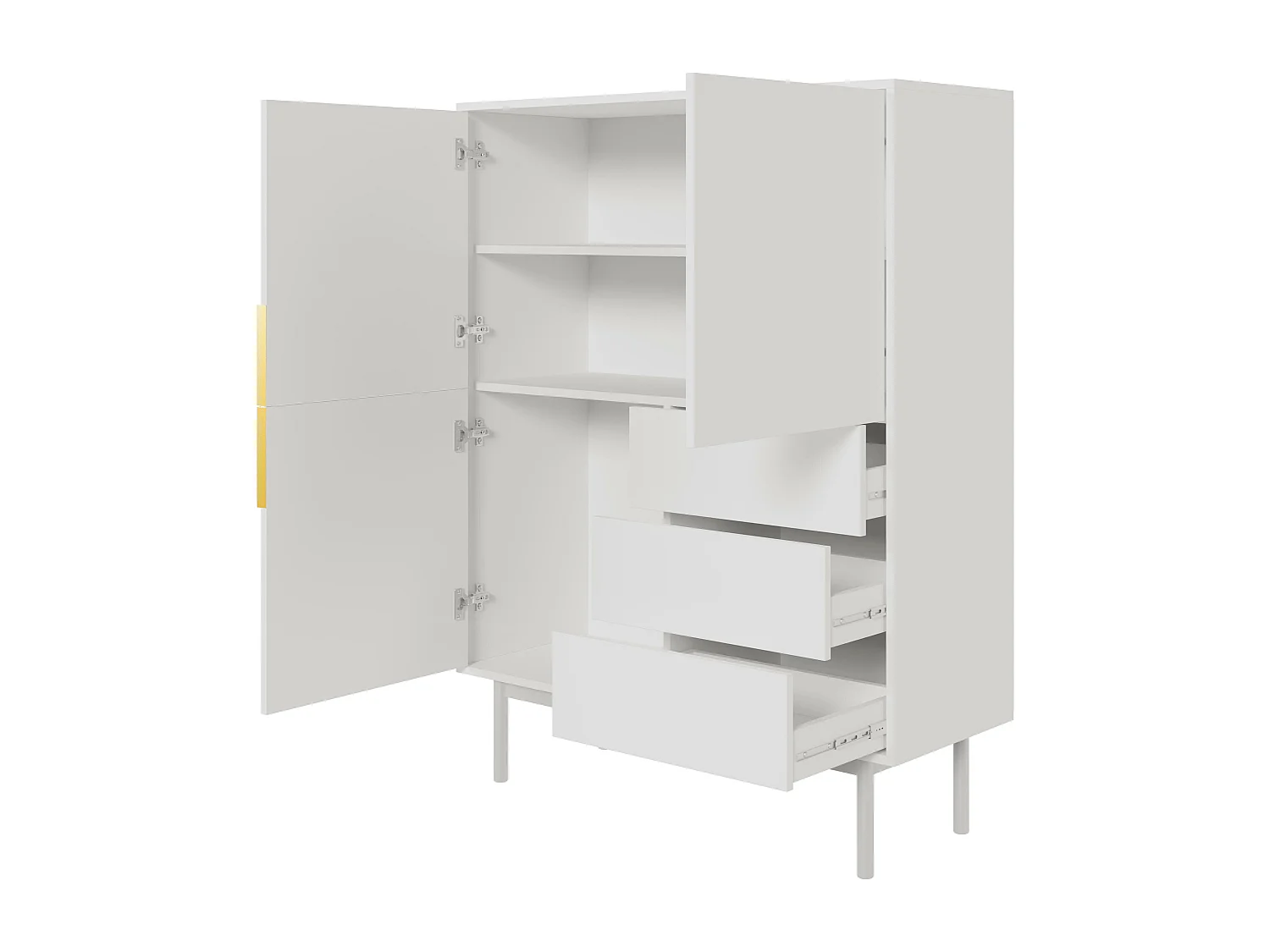 Aparador VIVA SB104 3D3D 104x39x140 Branco