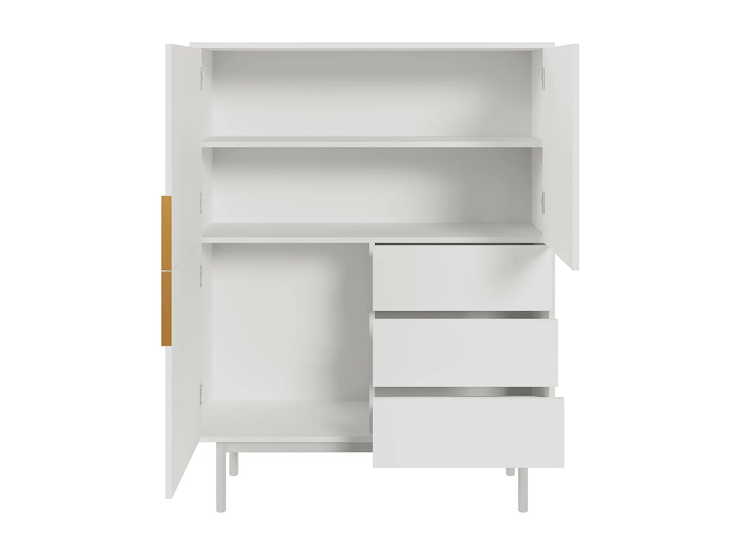 Aparador VIVA SB104 3D3D 104x39x140 Branco