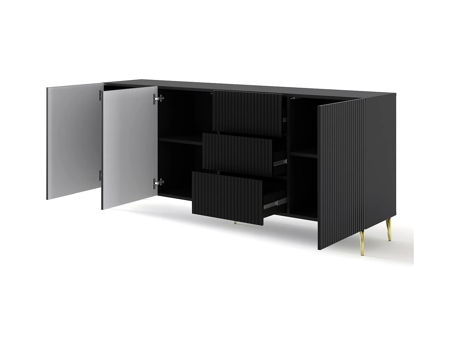 Buffet RAVENNA B SB200 3D3D 200x42x87 Noir