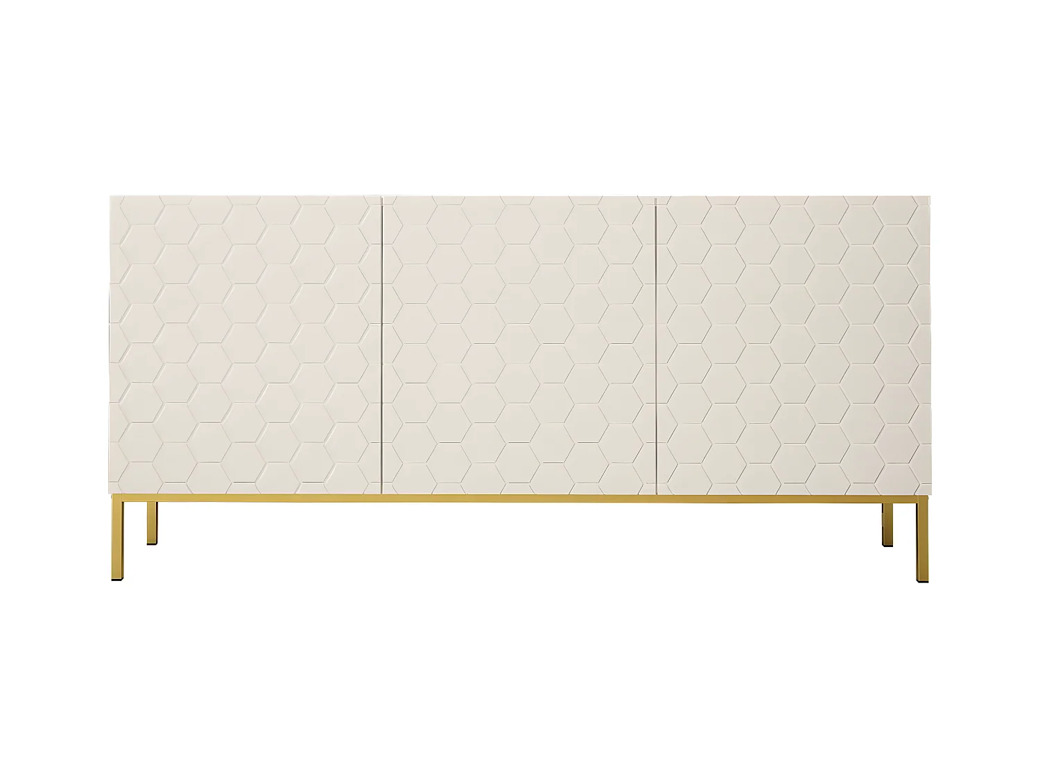 Buffet HEXA SB160 3D 160x37x76 Blanc