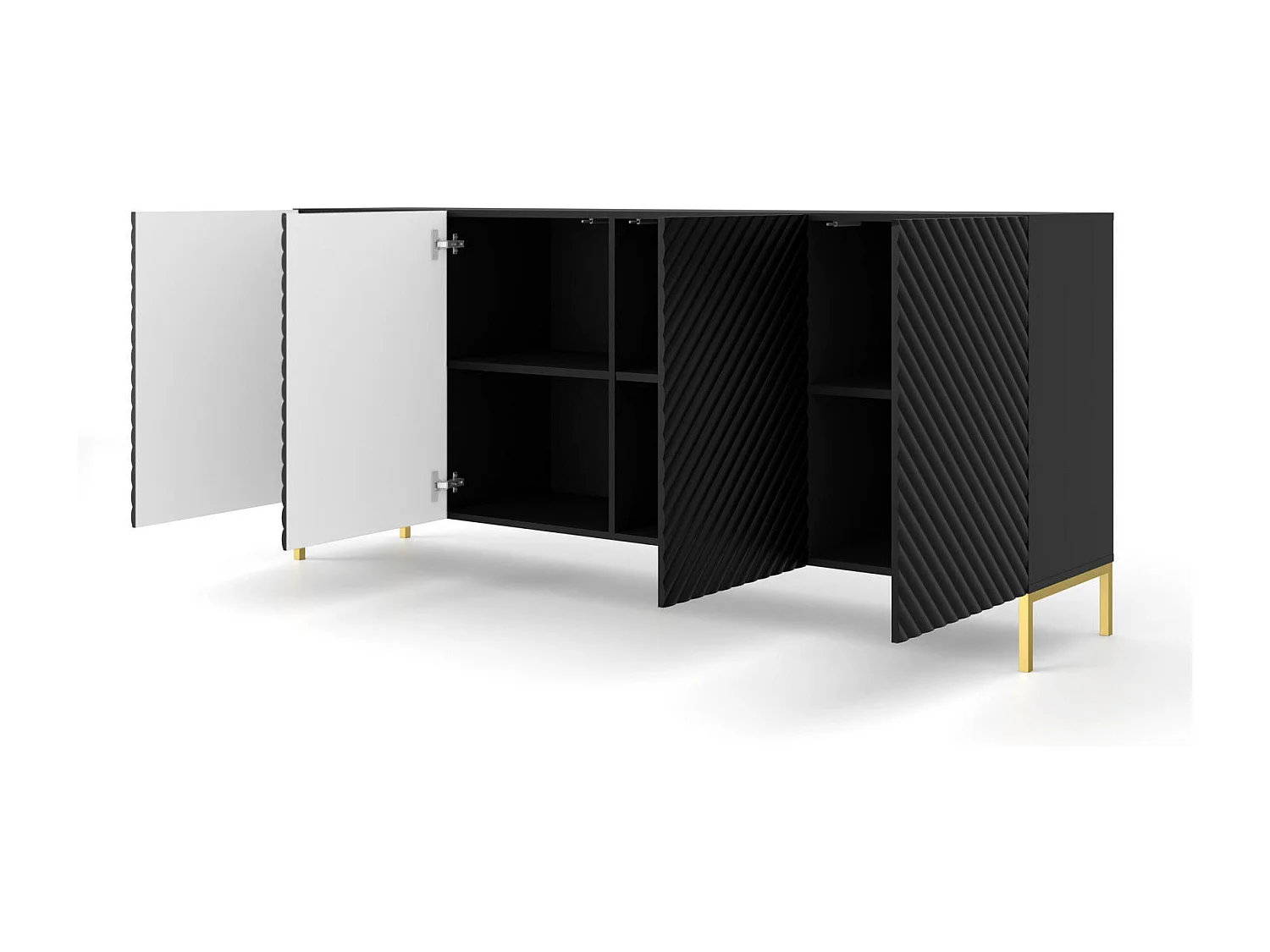 Buffet SURF SB200 4D 200x42x87 Noir