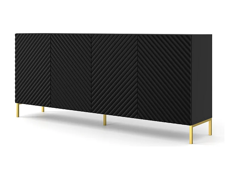 Sideboard SURF SB200 4D 200x42x87 Schwarz