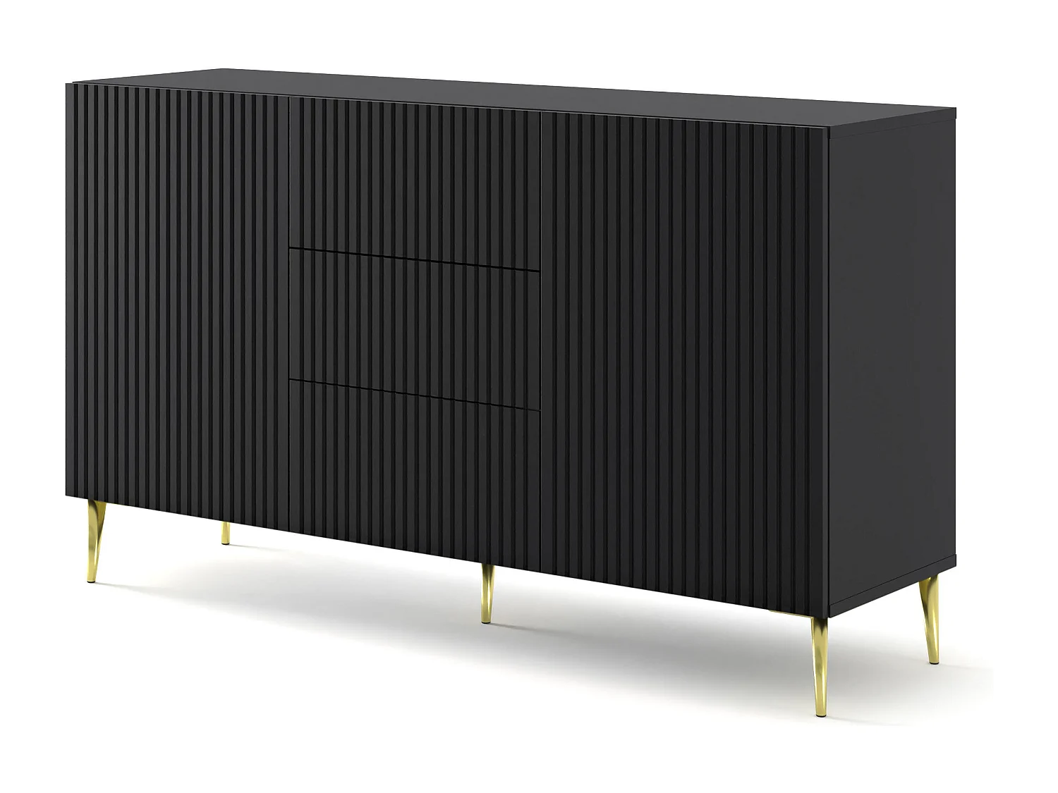 Aparador RAVENNA B SB150 2D3D 150x42x87 Negro