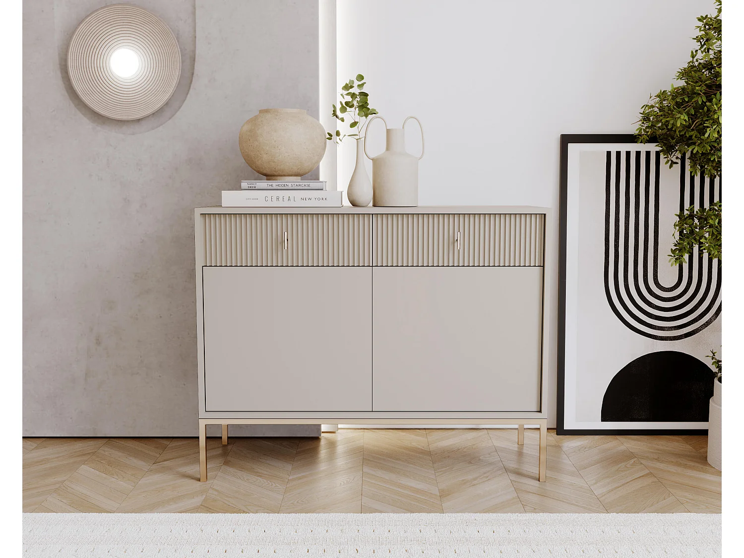 Credenza MAGGIORE SB104 2D2D 104x39x83 Beige