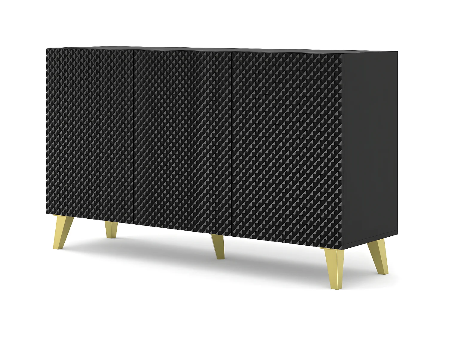 Dressoir RAVENNA PC SB150 3D 150x42x87 Zwart
