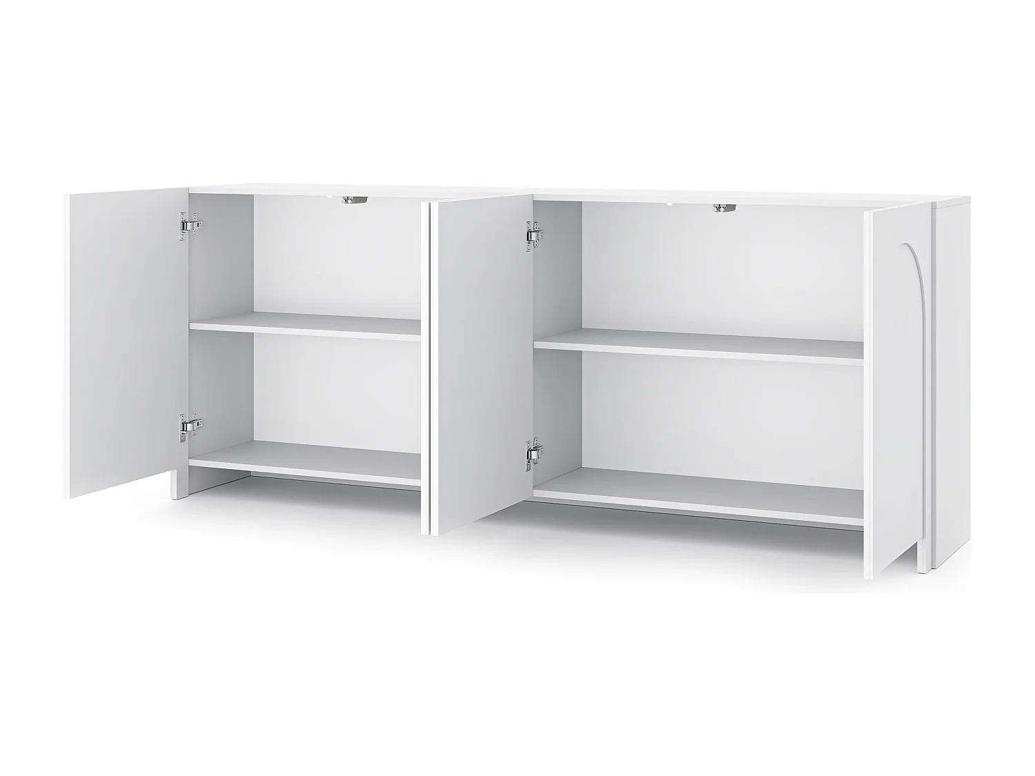 Buffet ARCO SB204 4D 204x35x83 Blanc
