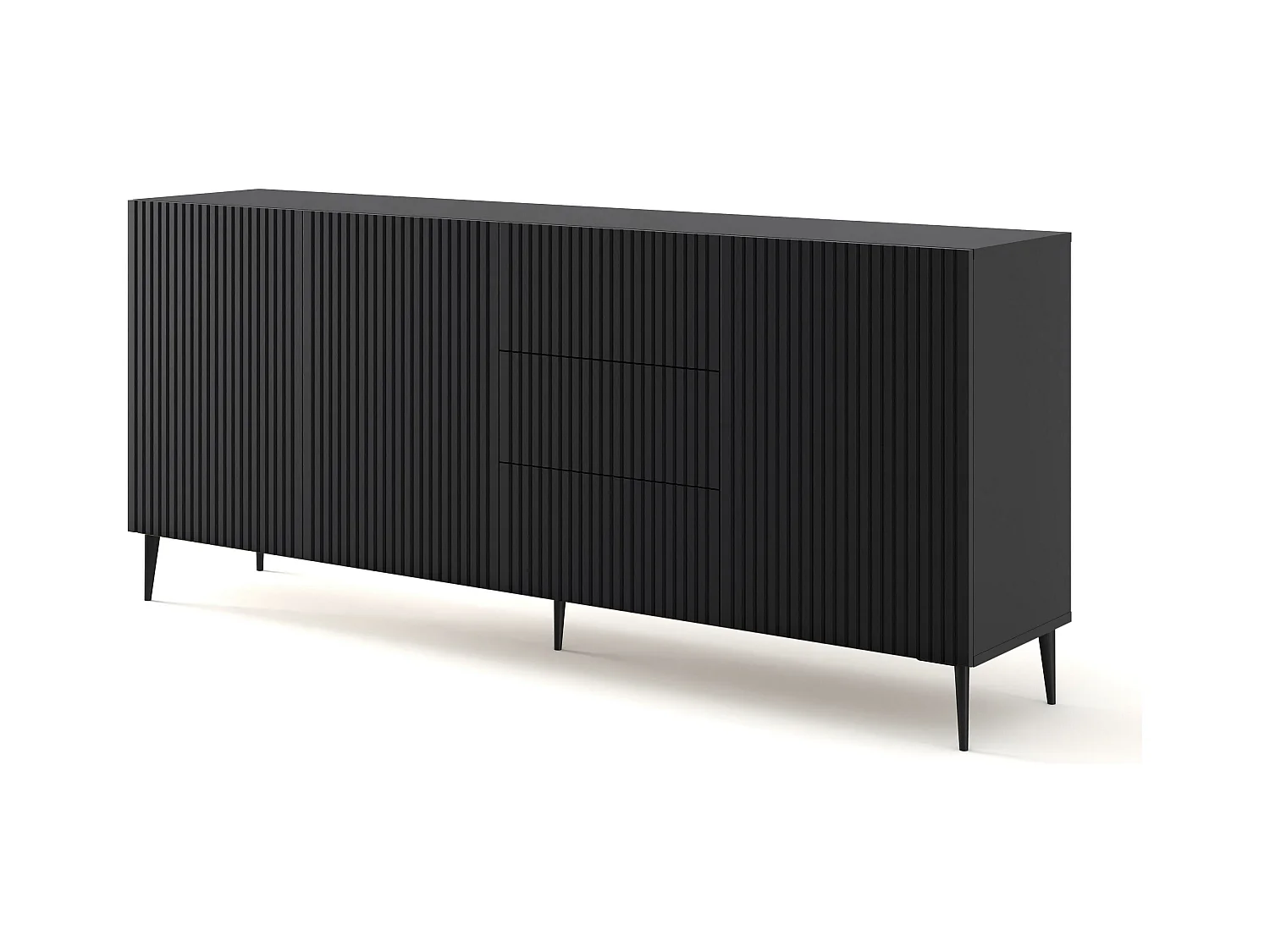 Dressoir RAVENNA B SB200 3D3D 200x42x87 Zwart