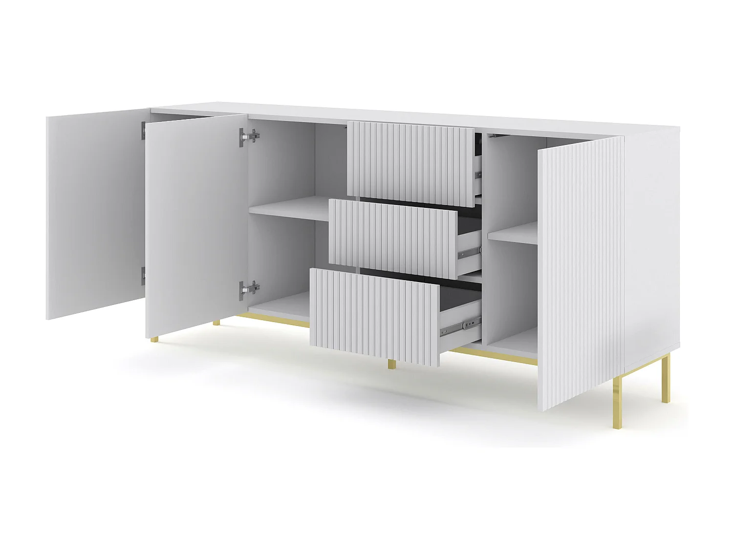 Credenza RAVENNA B SB200 3D3D 200x42x89 Bianco