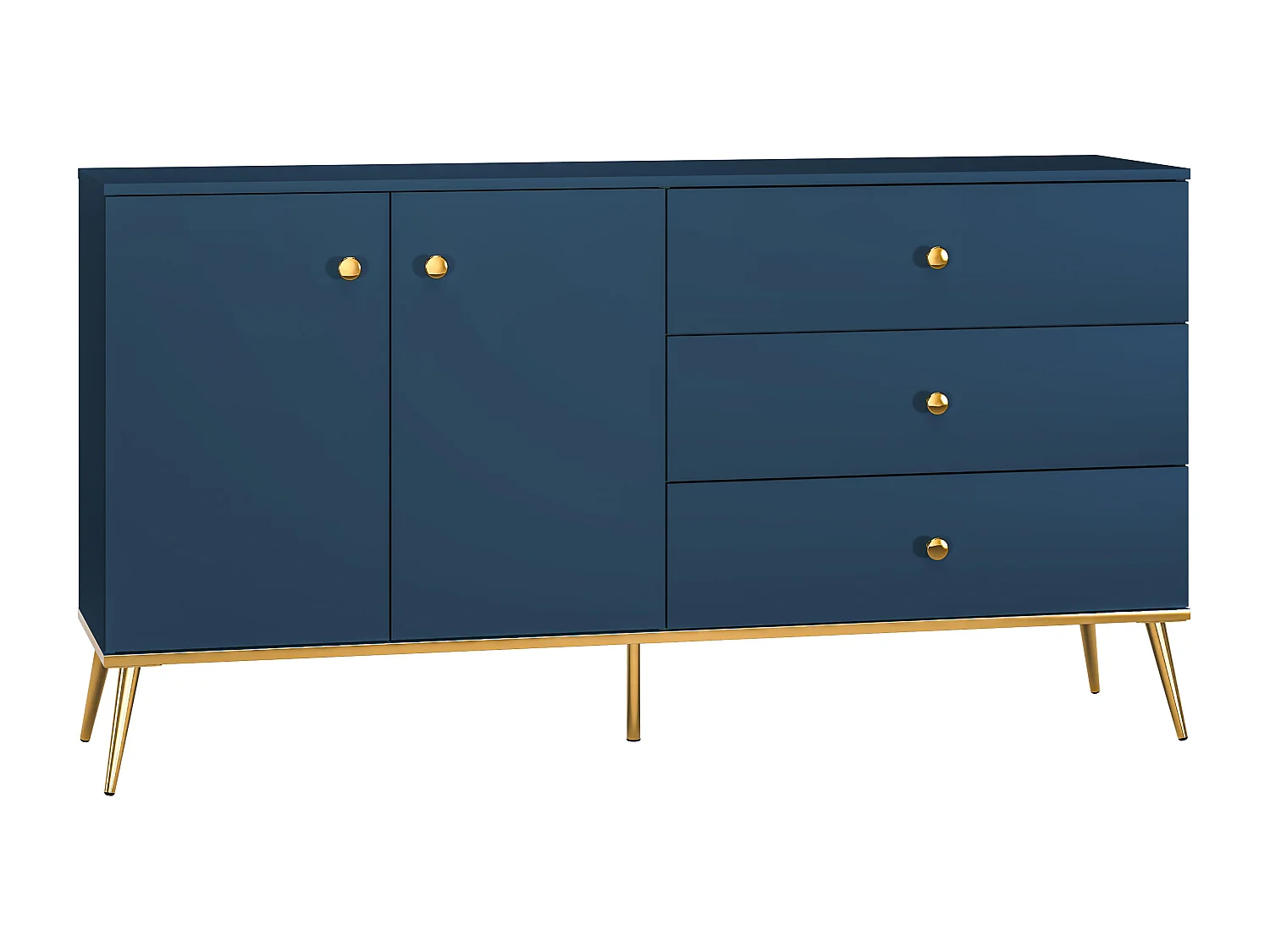 Dressoir MARINE SB160 2D3D 160x40x85 Blauw