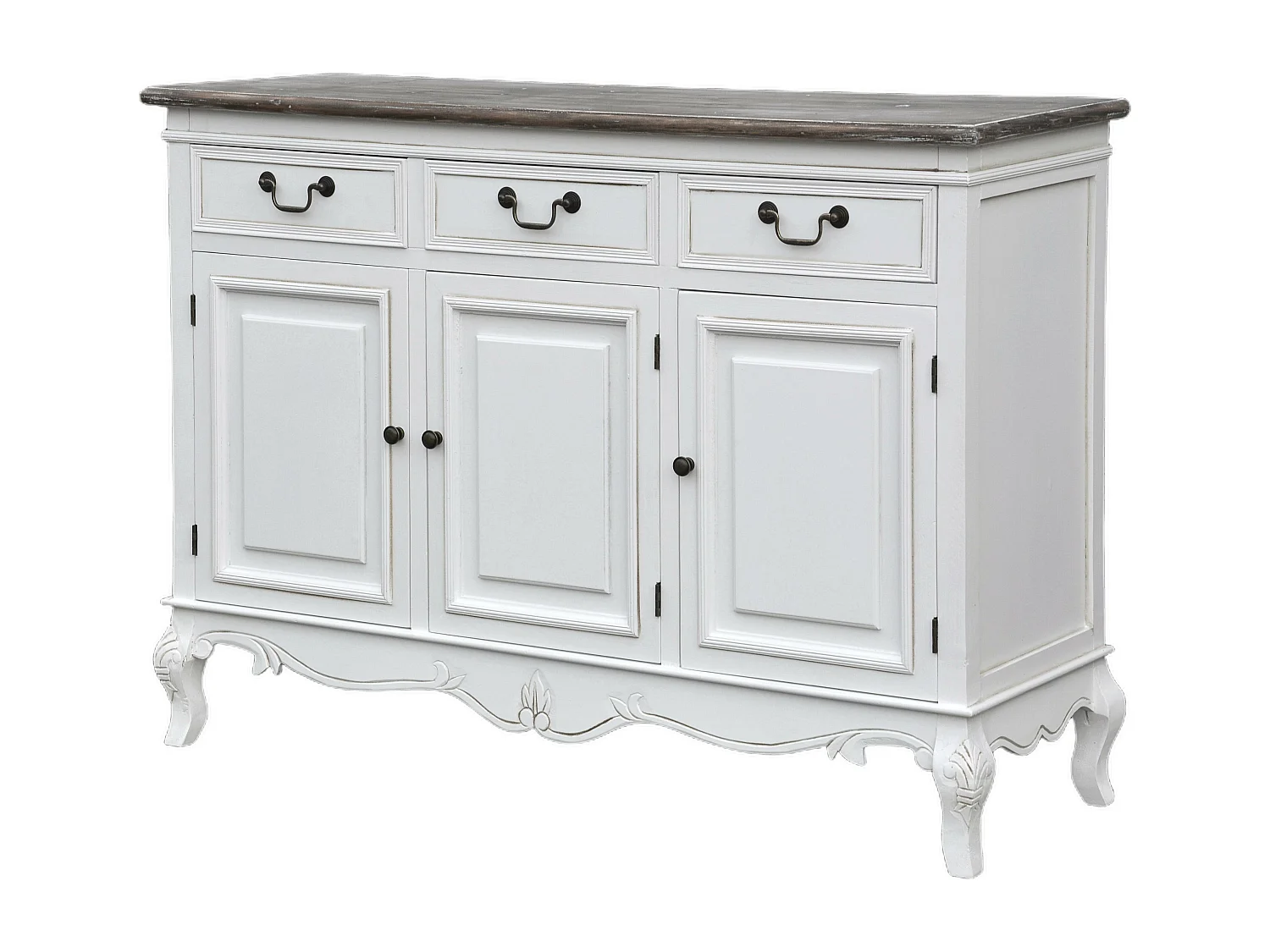 Credenza RIMINI WHITE SB120 6D3D 120x40x85 Bianco