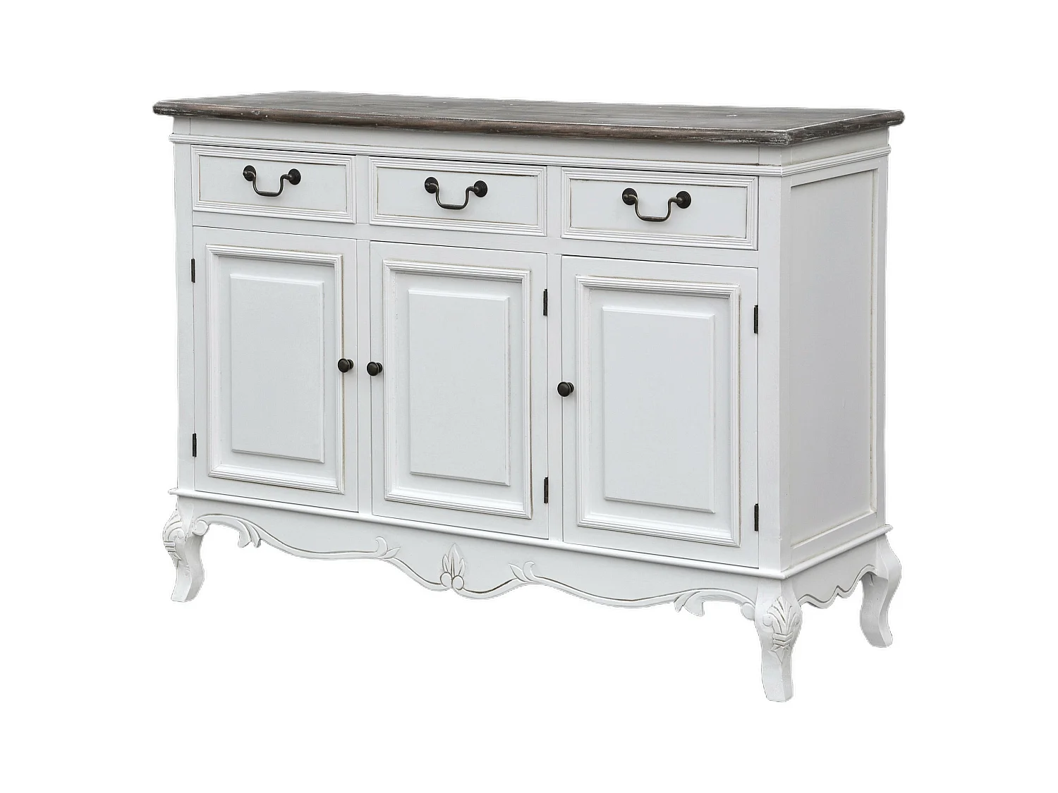 Buffet RIMINI WHITE SB120 6D3D 120x40x85 Blanc