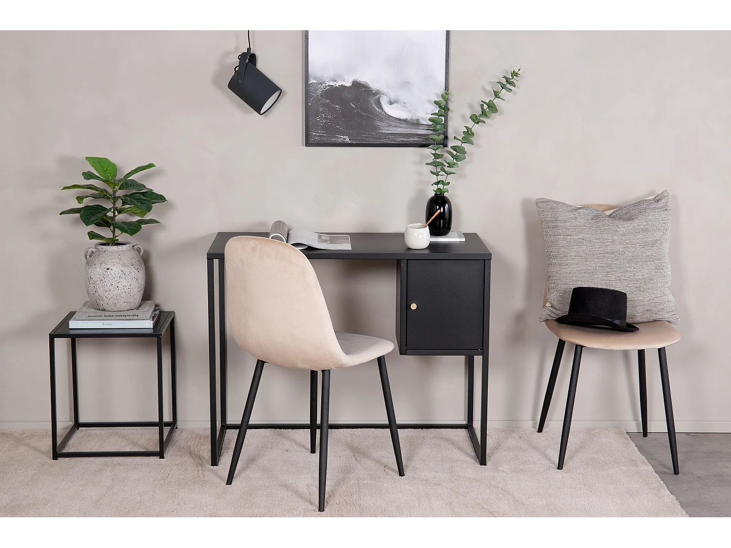 Secretaria BAKAL D45 45x95x75 Preto