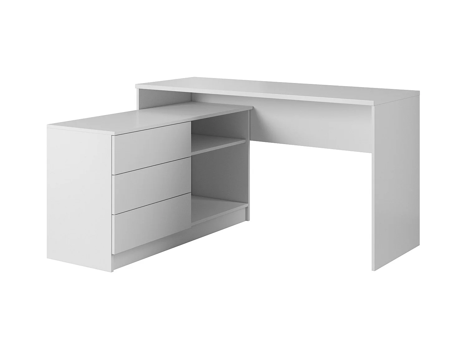 Bureau TEO D139 3D 139x51x76 Blanc