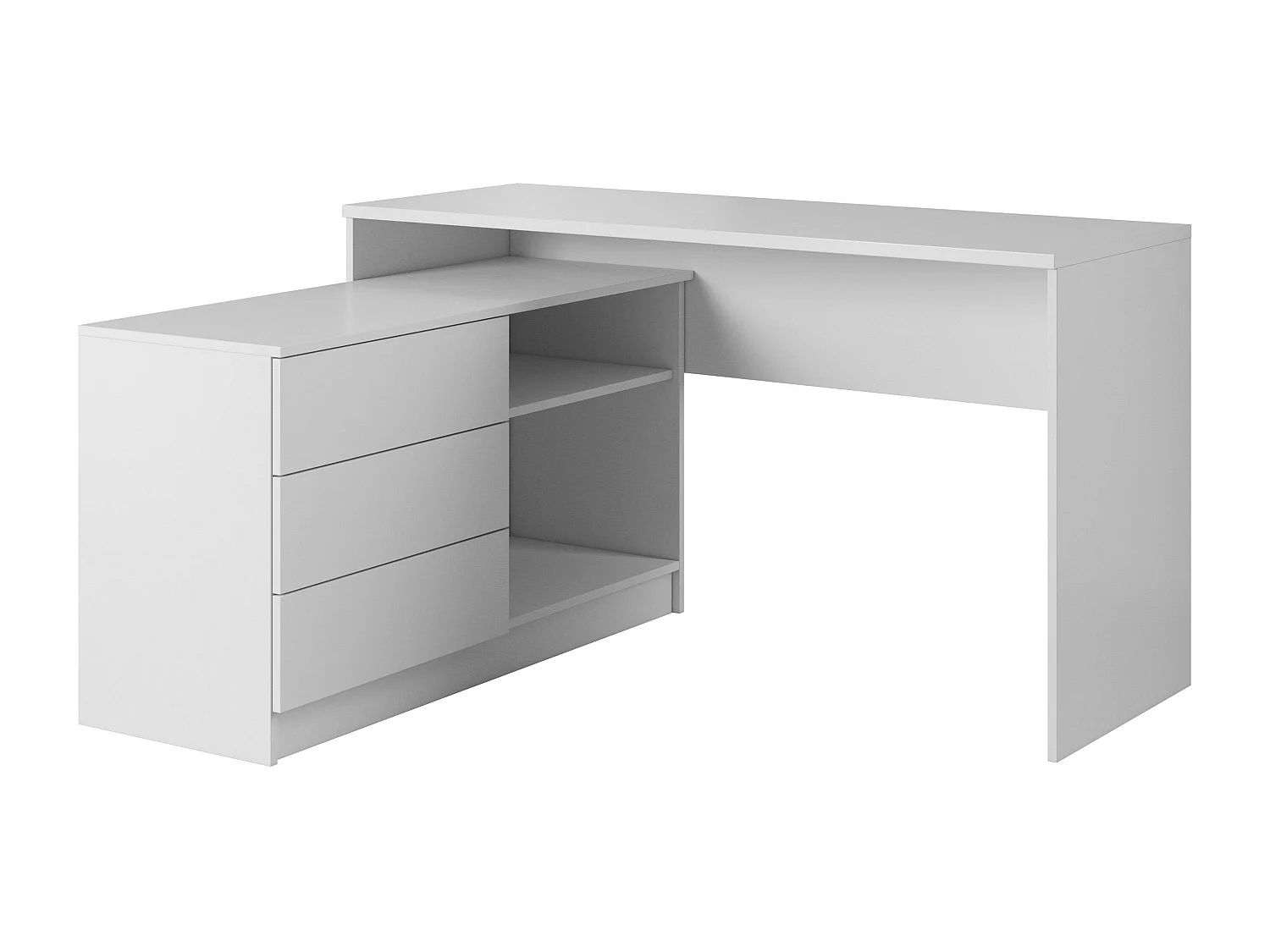 Bureau TEO D139 3D 139x51x76 Blanc