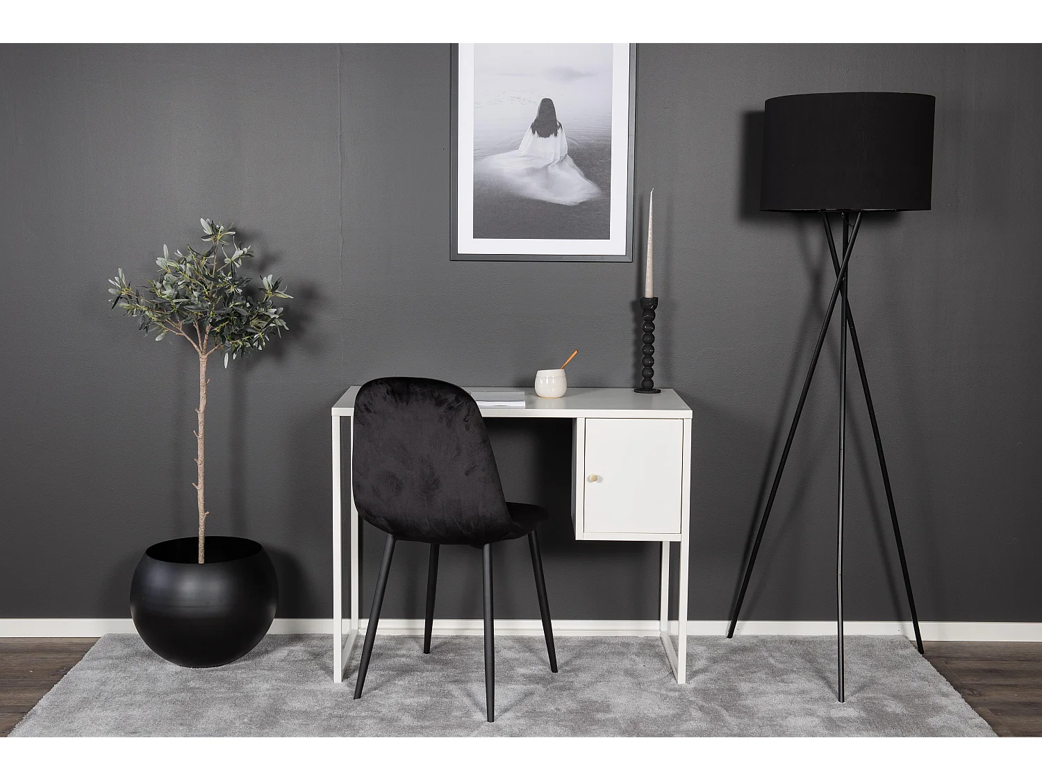 Bureau BAKAL D45 1D 45x95x75 Blanc