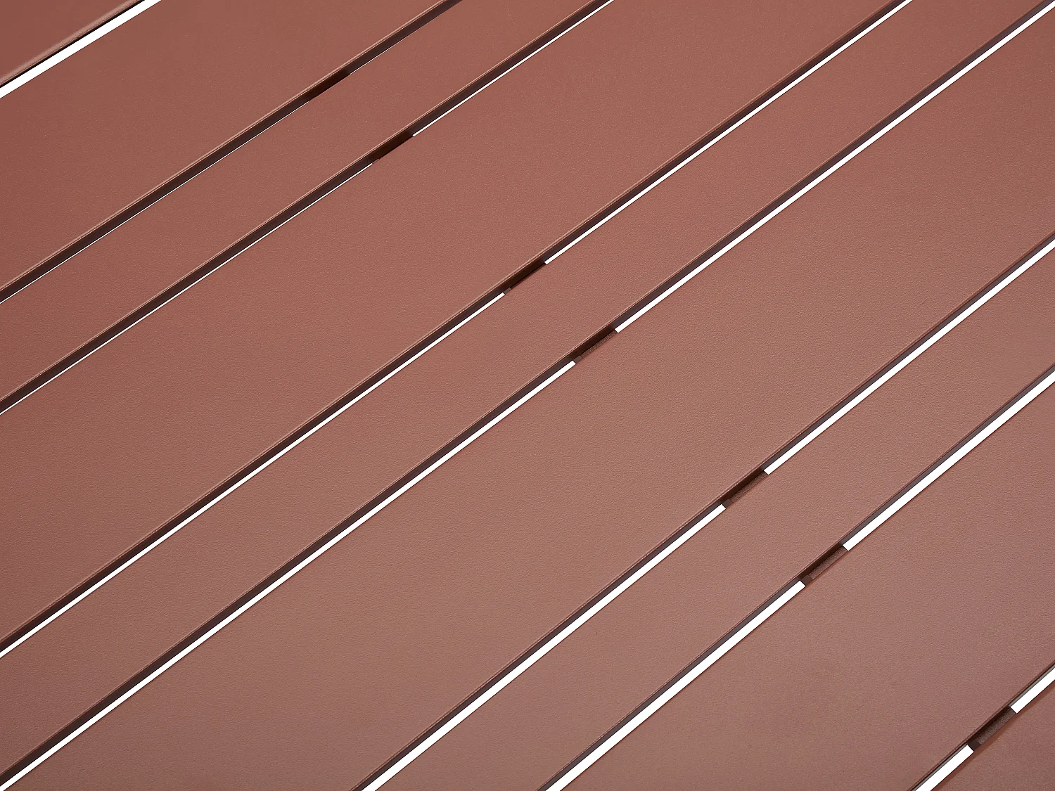 Zestaw mebli ogrodowych modułowych z aluminium: 1 kanapa z podnoszonym segmentem + 1 stolik kawowy -Terakota i beżowe poduszki - LASTON marki MYLIA