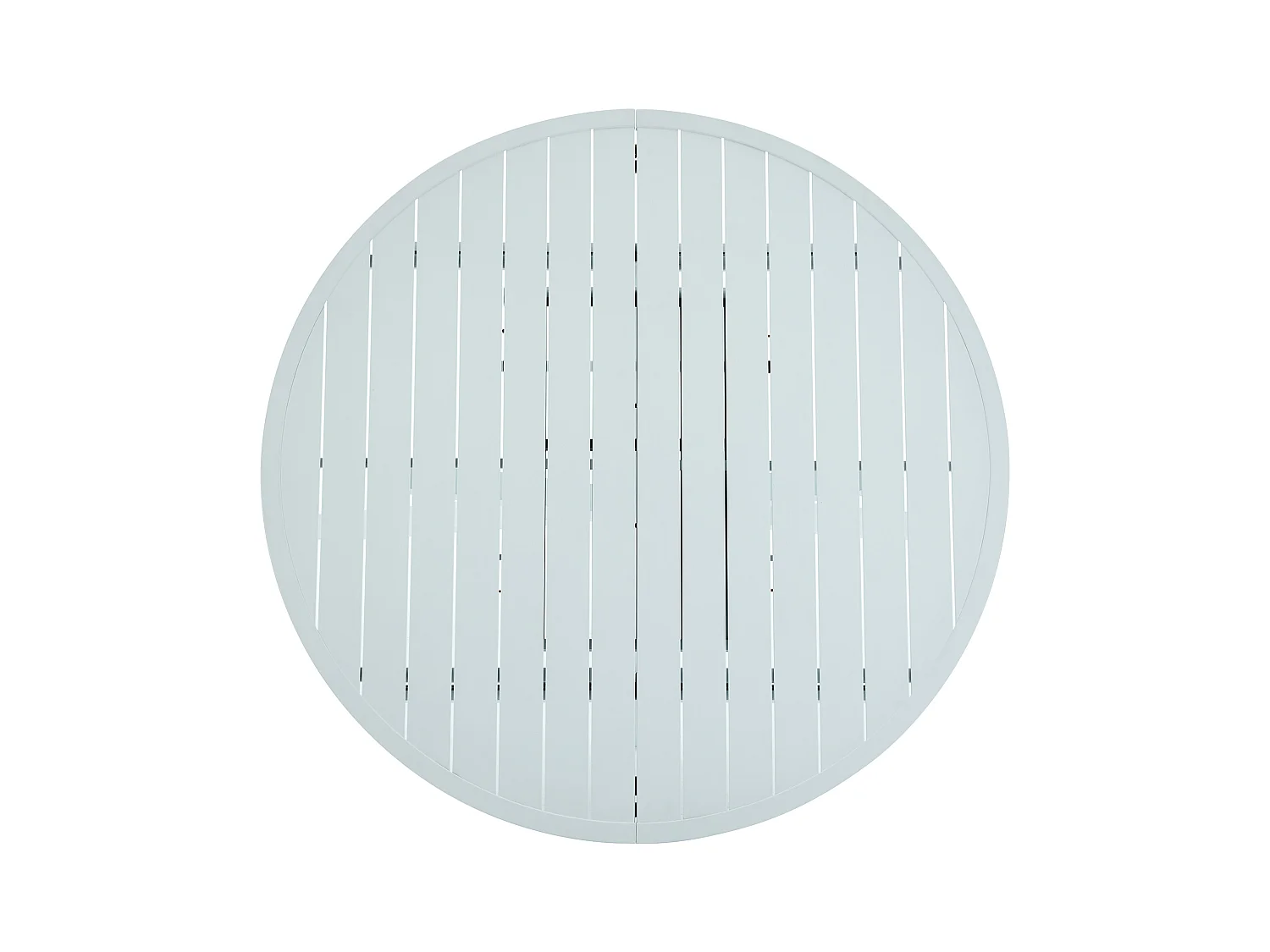 Table de jardin ronde extensible en aluminium  L.150/200 cm - Blanc - YOHA de MYLIA