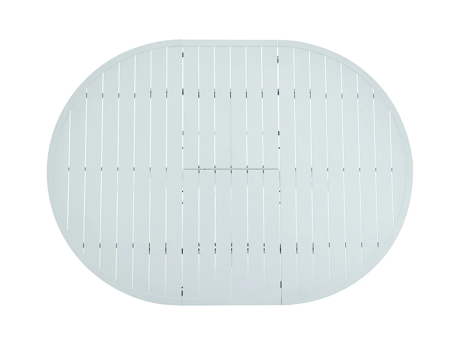 Table de jardin ronde extensible en aluminium  L.150/200 cm - Blanc - YOHA de MYLIA