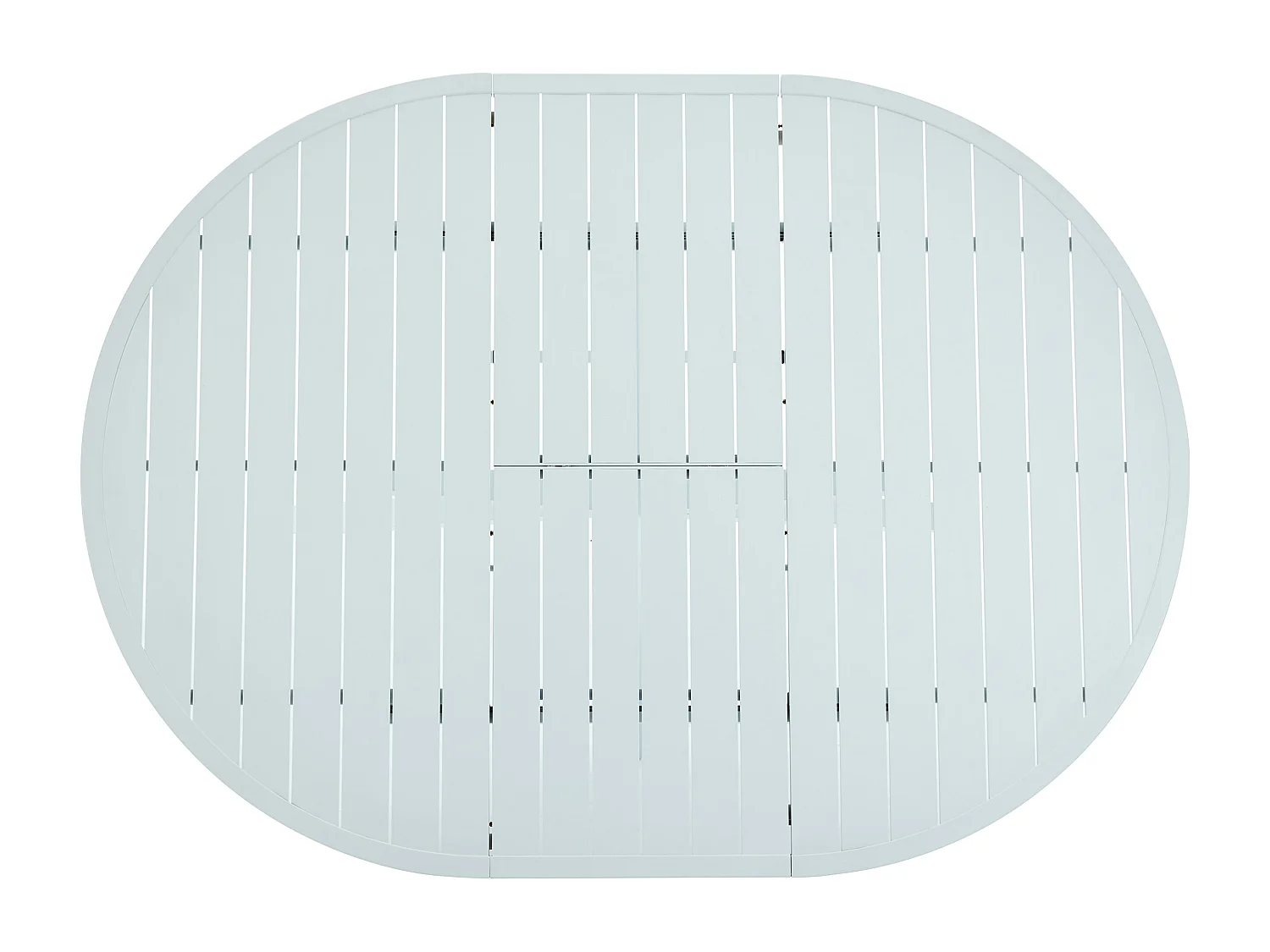 Gartentisch rund ausziehbar - Aluminium - 150/200 cm - Weiß - YOHA von MYLIA