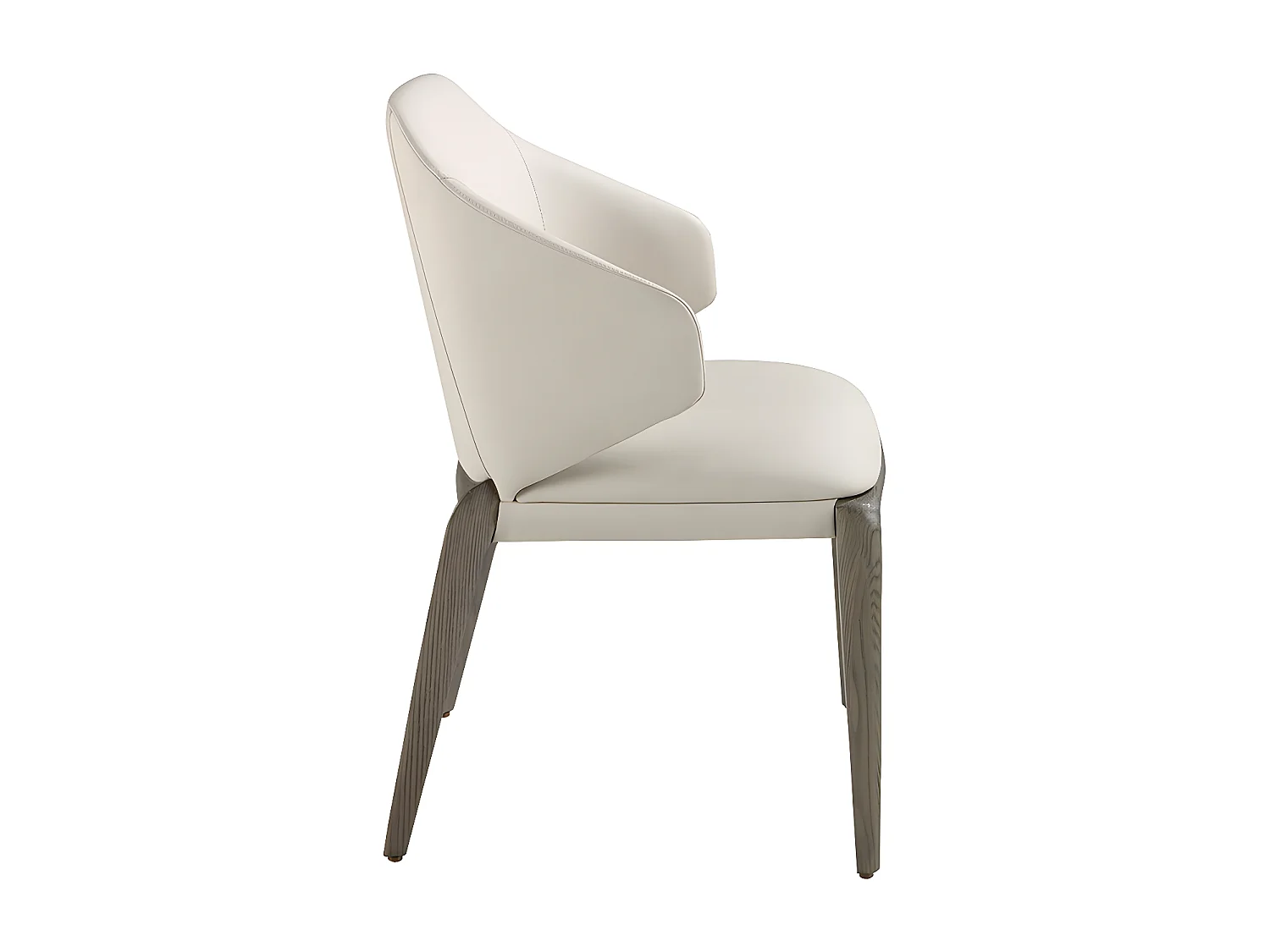 Cremefarbener Kunstlederstuhl 5123 ANGEL CERDA