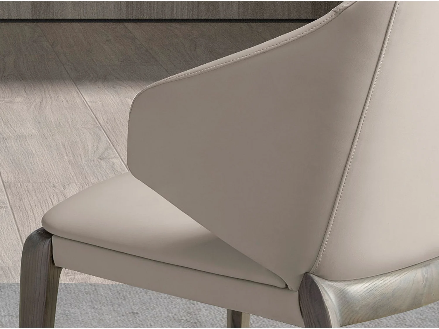 Chaise en similicuir crème 5123 ANGEL CERDA