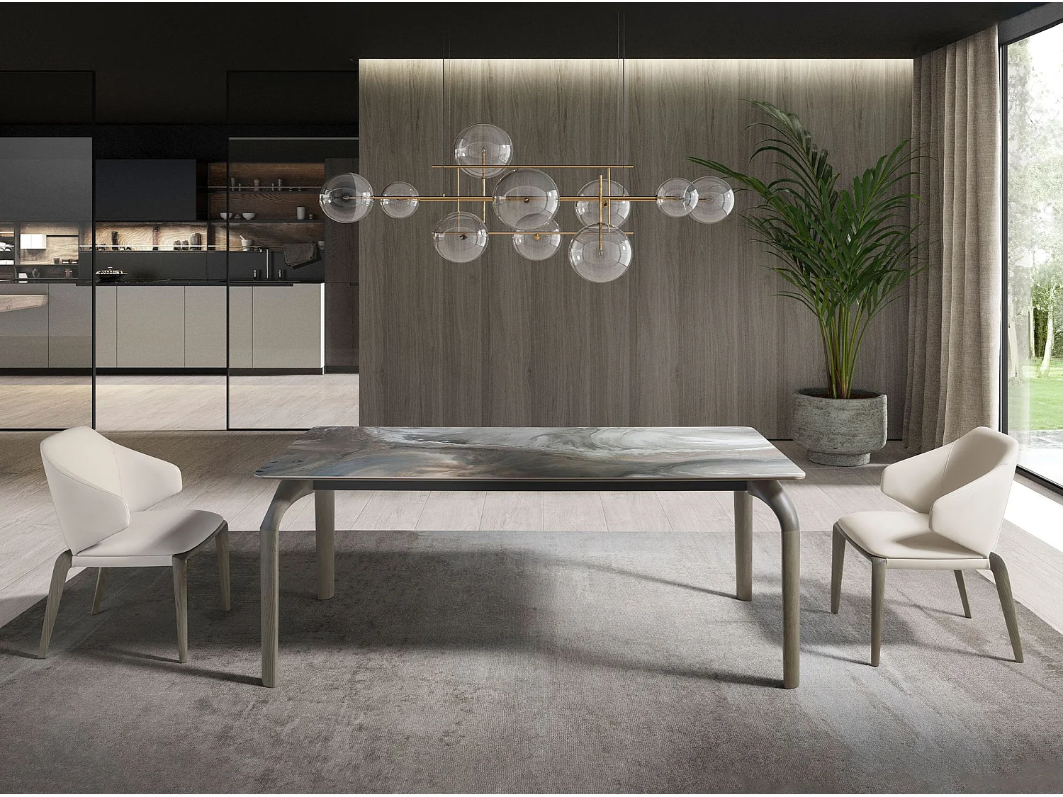 Chaise en similicuir crème 5123 ANGEL CERDA