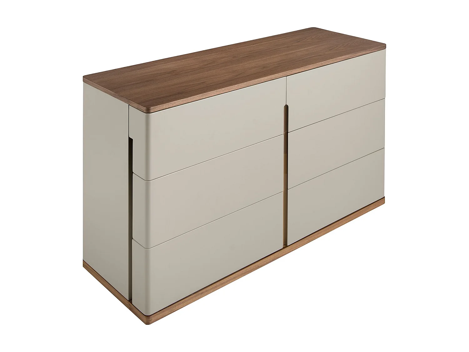 Commode en bois gris et noyer 7168 ANGEL CERDA