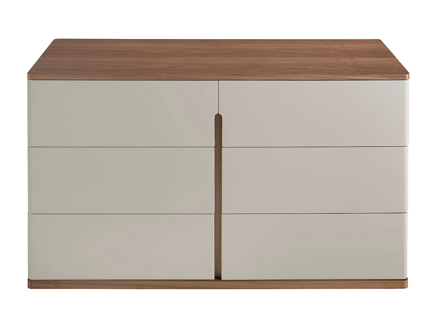 Commode en bois gris et noyer 7168 ANGEL CERDA