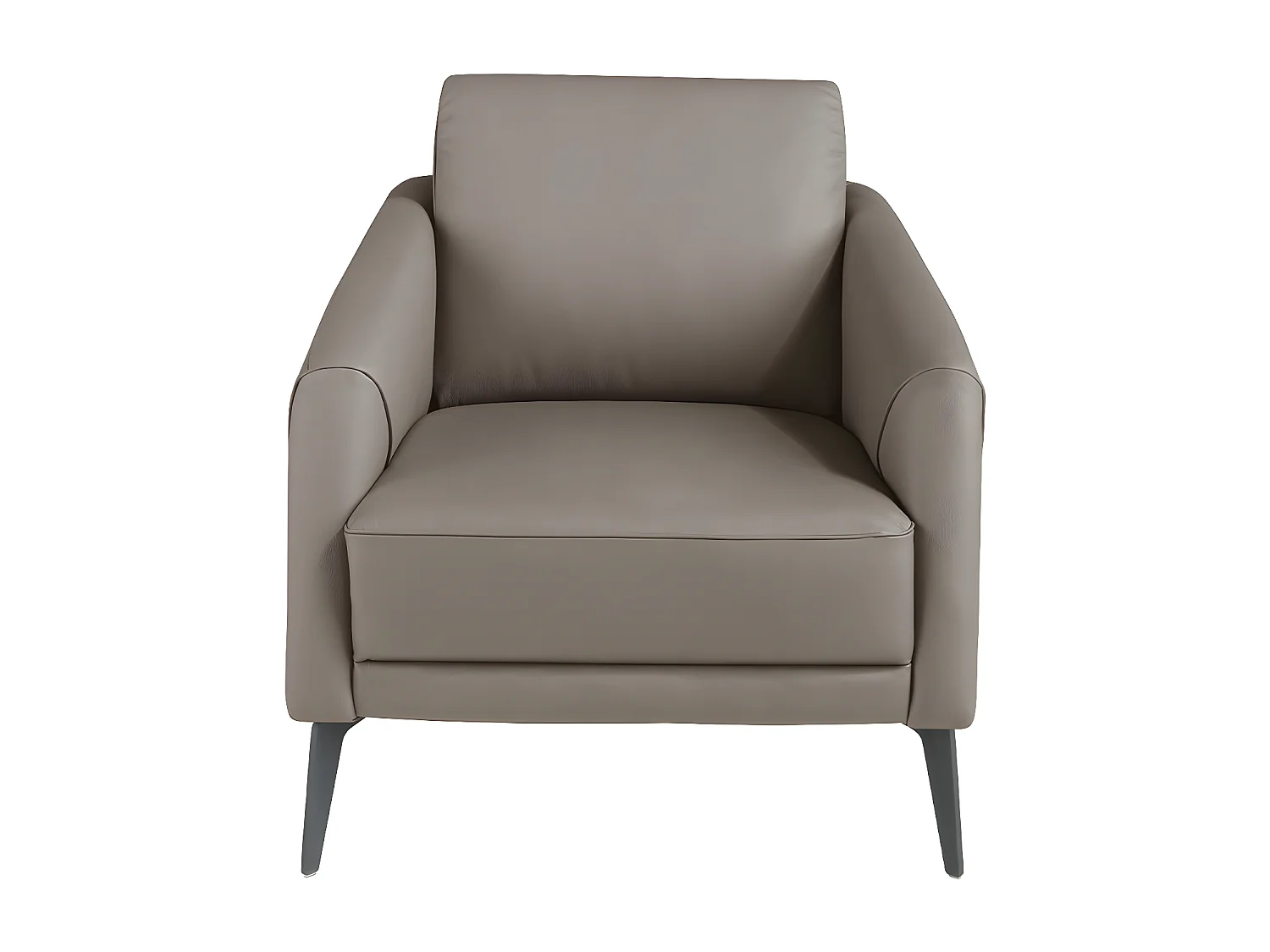 Donkergrijze leren fauteuil 5134 ANGEL CERDA
