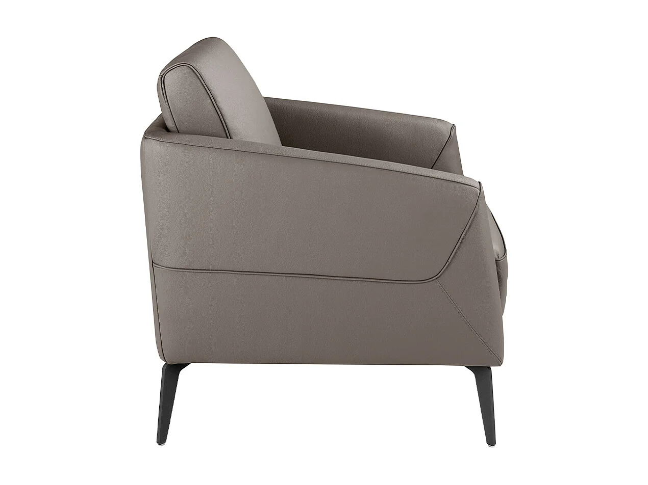 Fauteuil en cuir gris foncé 5134 ANGEL CERDA