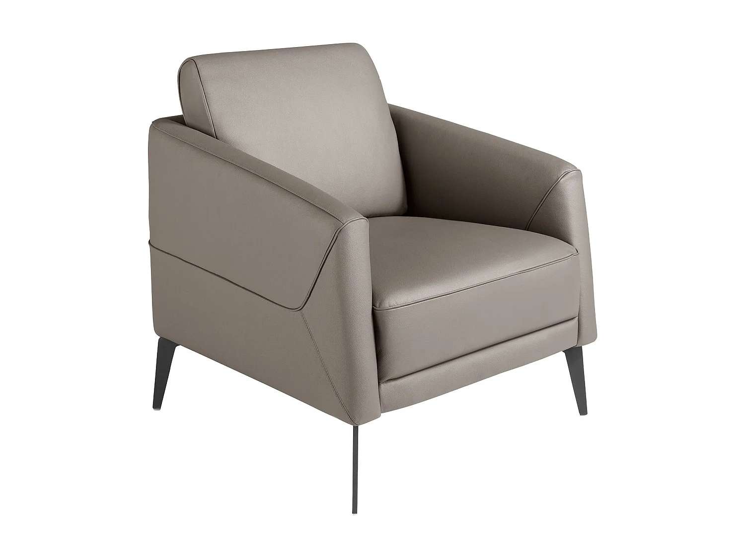 Fauteuil en cuir gris foncé 5134 ANGEL CERDA