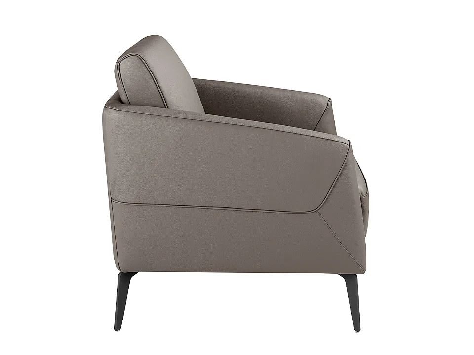 Fauteuil en cuir gris foncé 5134 ANGEL CERDA
