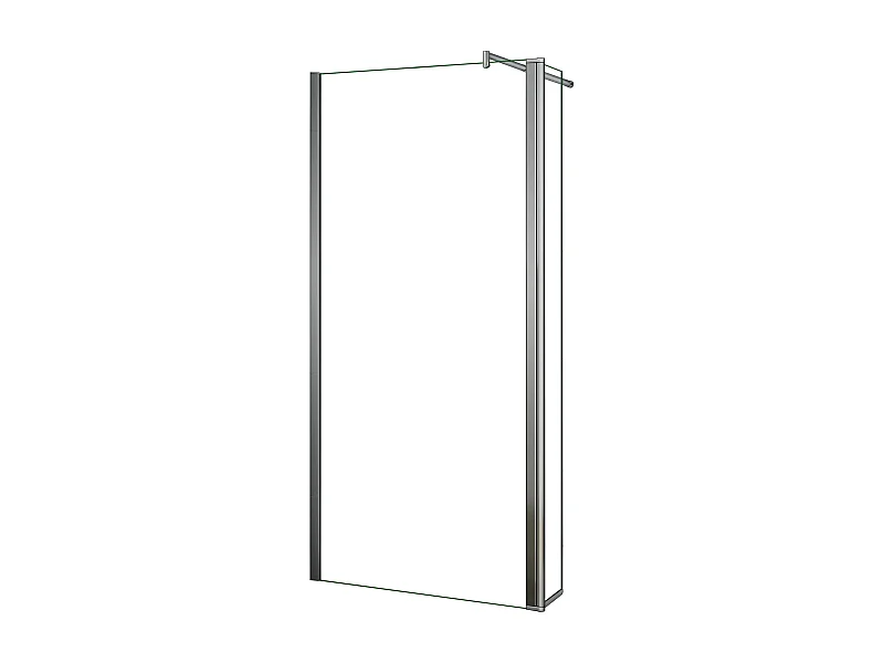 Panel de ducha,panel fijo+lateral giratorio,barra 70-120cm [(83.9-85.9)+40]x200cm