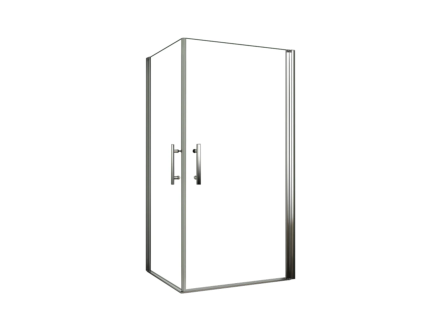Mampara de ducha cuadrada abatible giratoria vidrio antical 6mm 850x850x1950mm