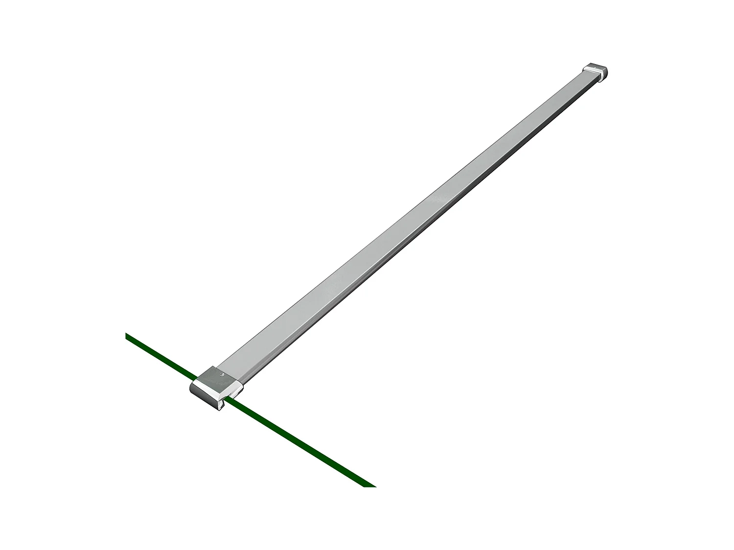 Barra de soporte de 140cm sujección para mamparas