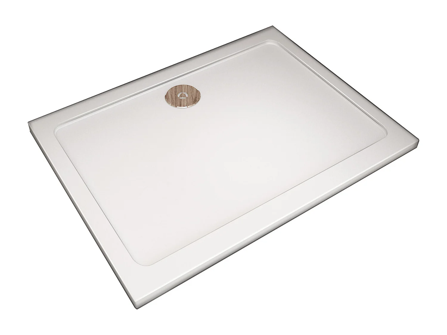 Plato de ducha cuadrado blanco 70x70x3cm para mamparas+accesorios de desagüe