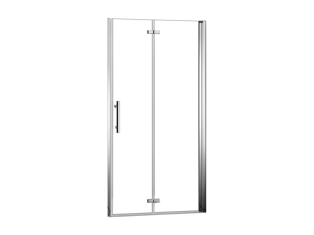 Mampara de ducha frontal plegable vidrio 6mm con tratamiento antical,(986-1016)x1850mm