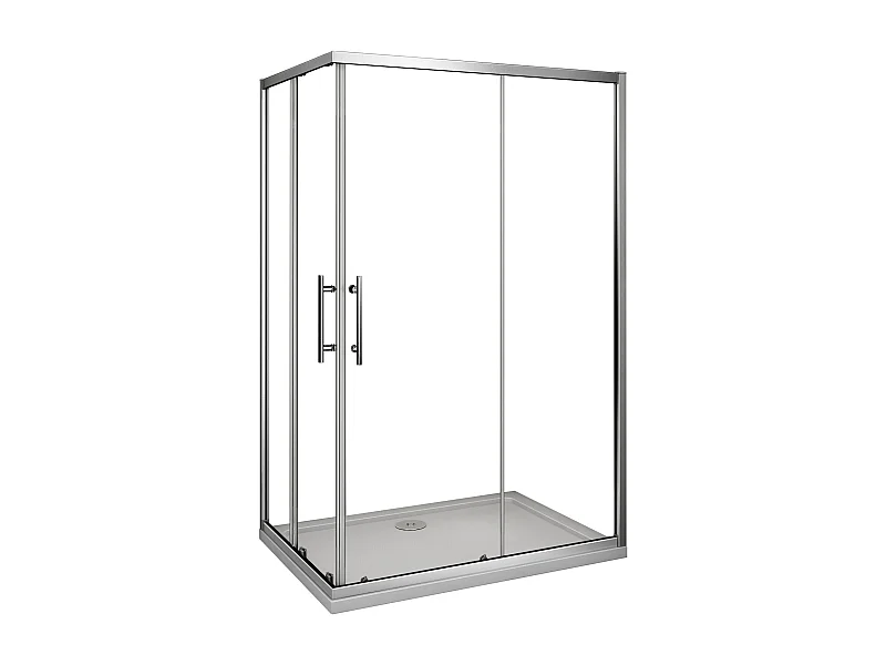 AICA Mampara de ducha rectangular corredera vidrio antical 6mm (980-1000)x(880-900)x1950mm