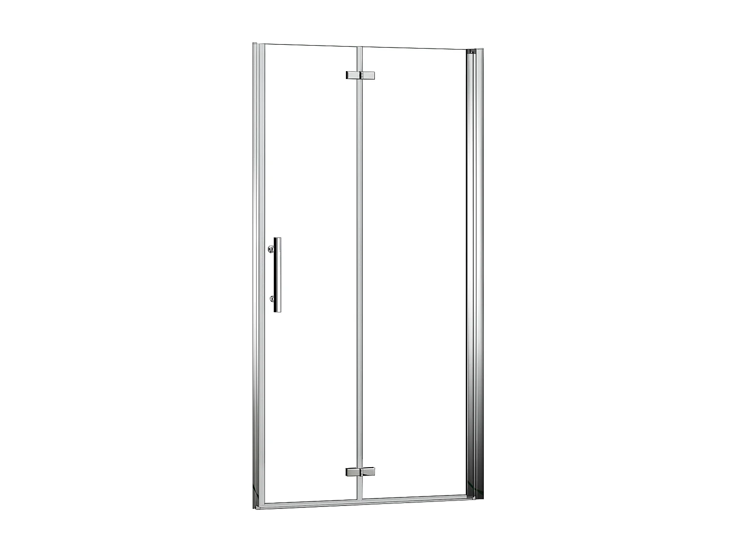 AICA Mampara de ducha frontal plegable vidrio 6mm con tratamiento antical,(786-816)x1950mm