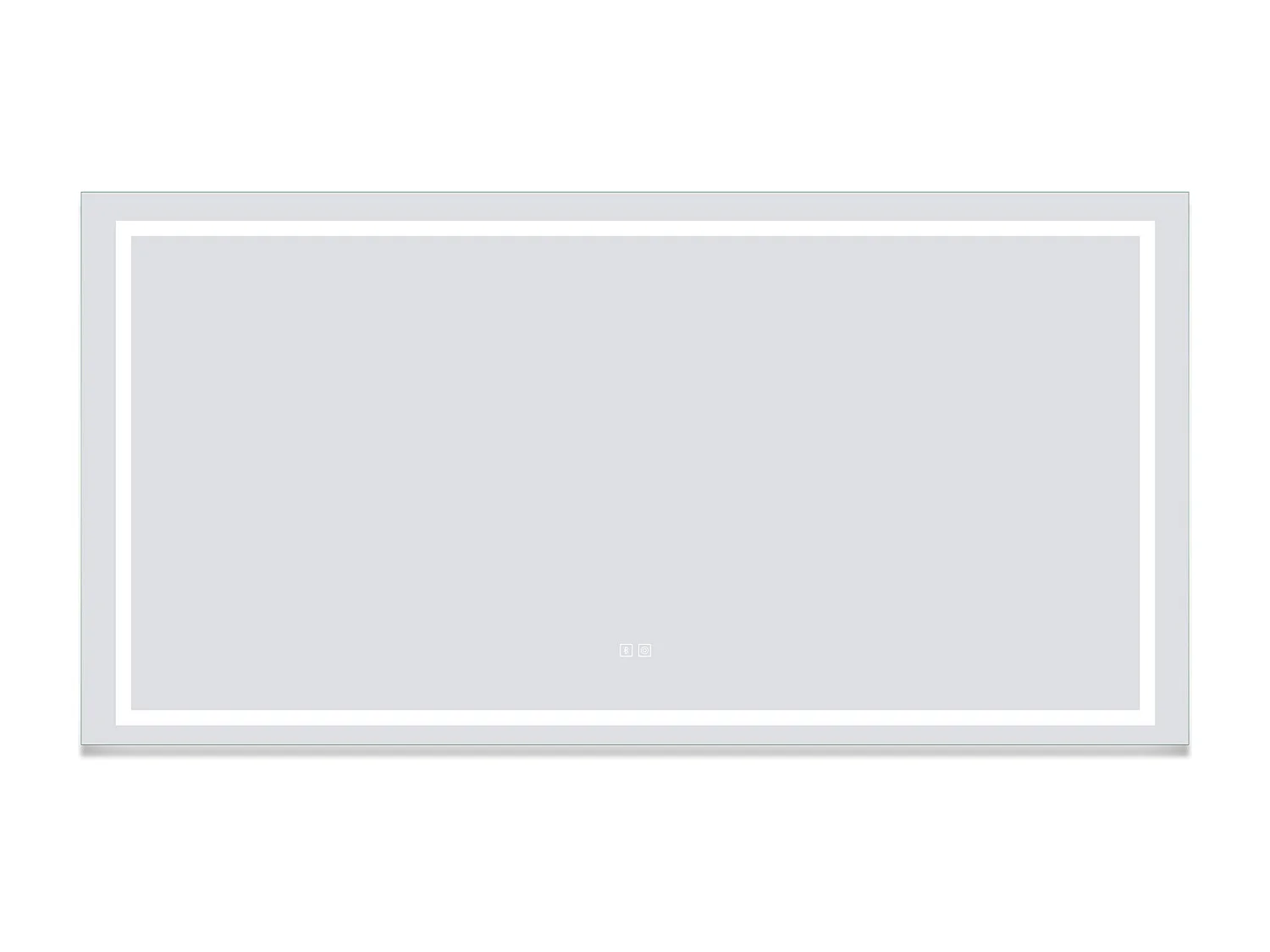 Aica Espejo de baño LED 160×80cm,Bluetooth,Regulación continua,Antivaho